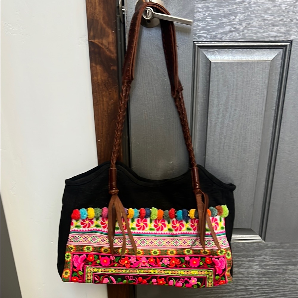 Colorful Embroidered Women's Bag